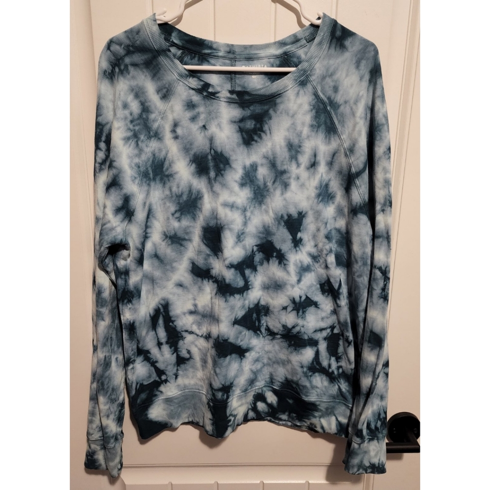 Athleta tie dye sweatshirt medium tall MT womens